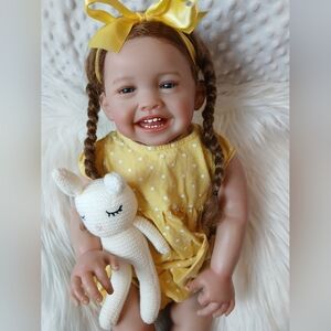 23" Realistic Doll Baby Girl Reborn Toy Collectable Therapy Kids Womens Mila